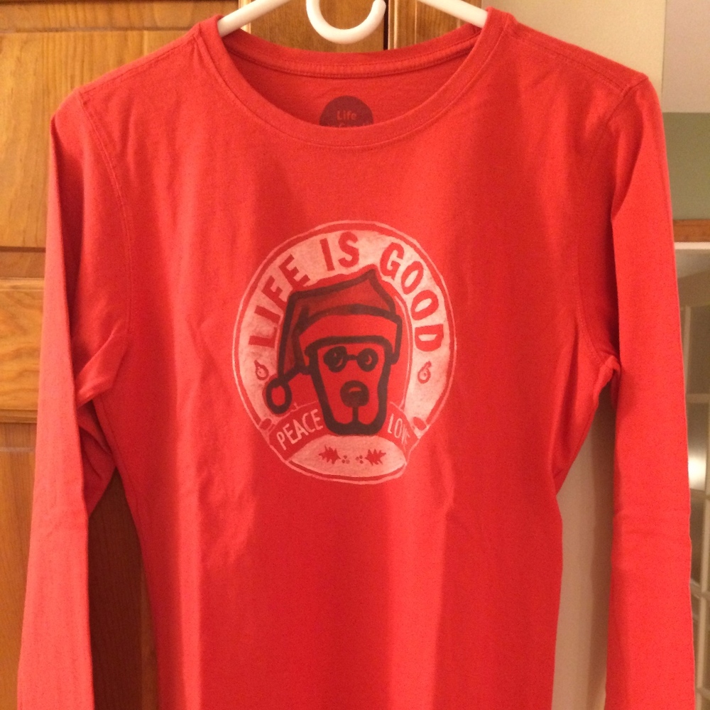 Life Is Good "Peace Love" Holiday Long Sleeve - S